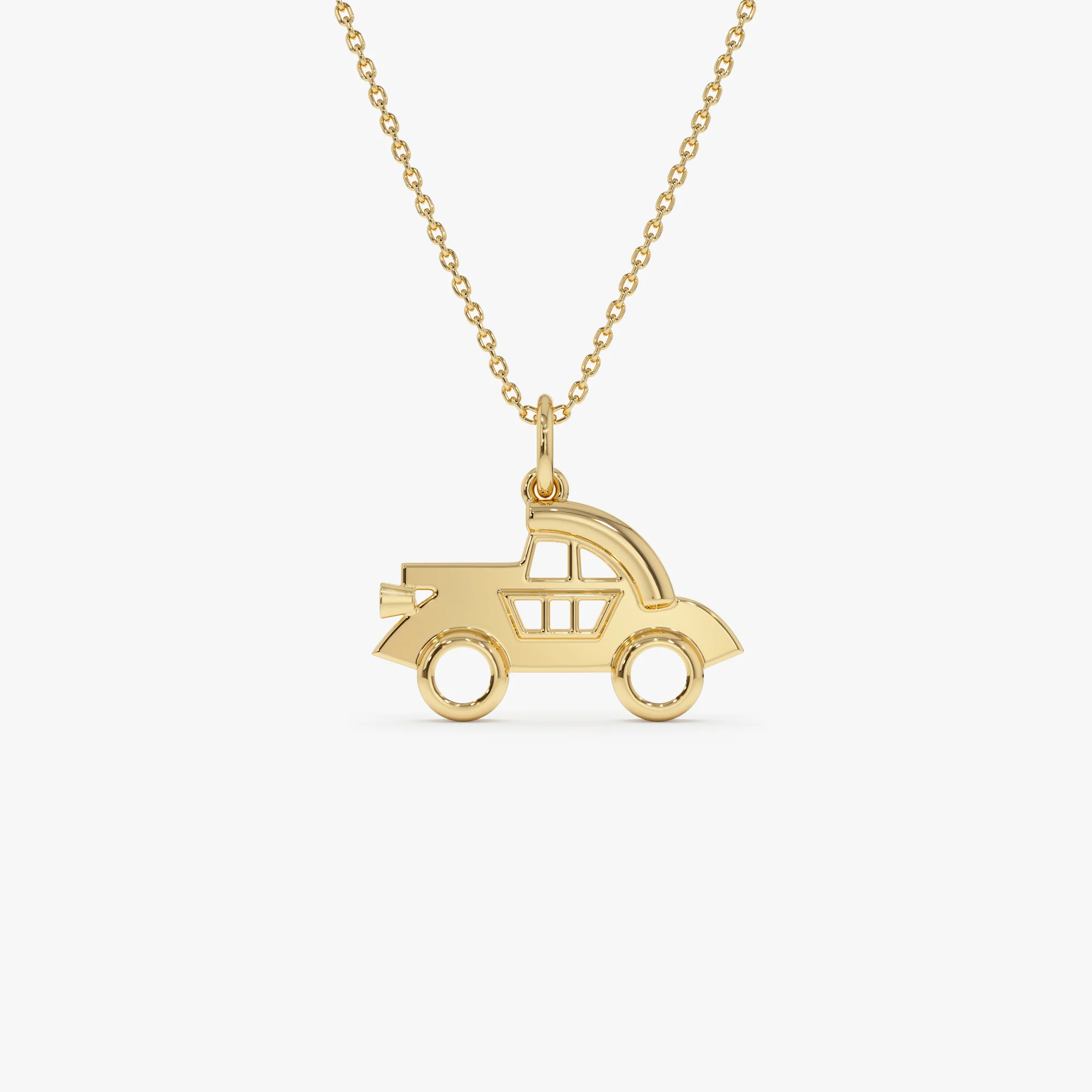 14k Car Charm Necklace
