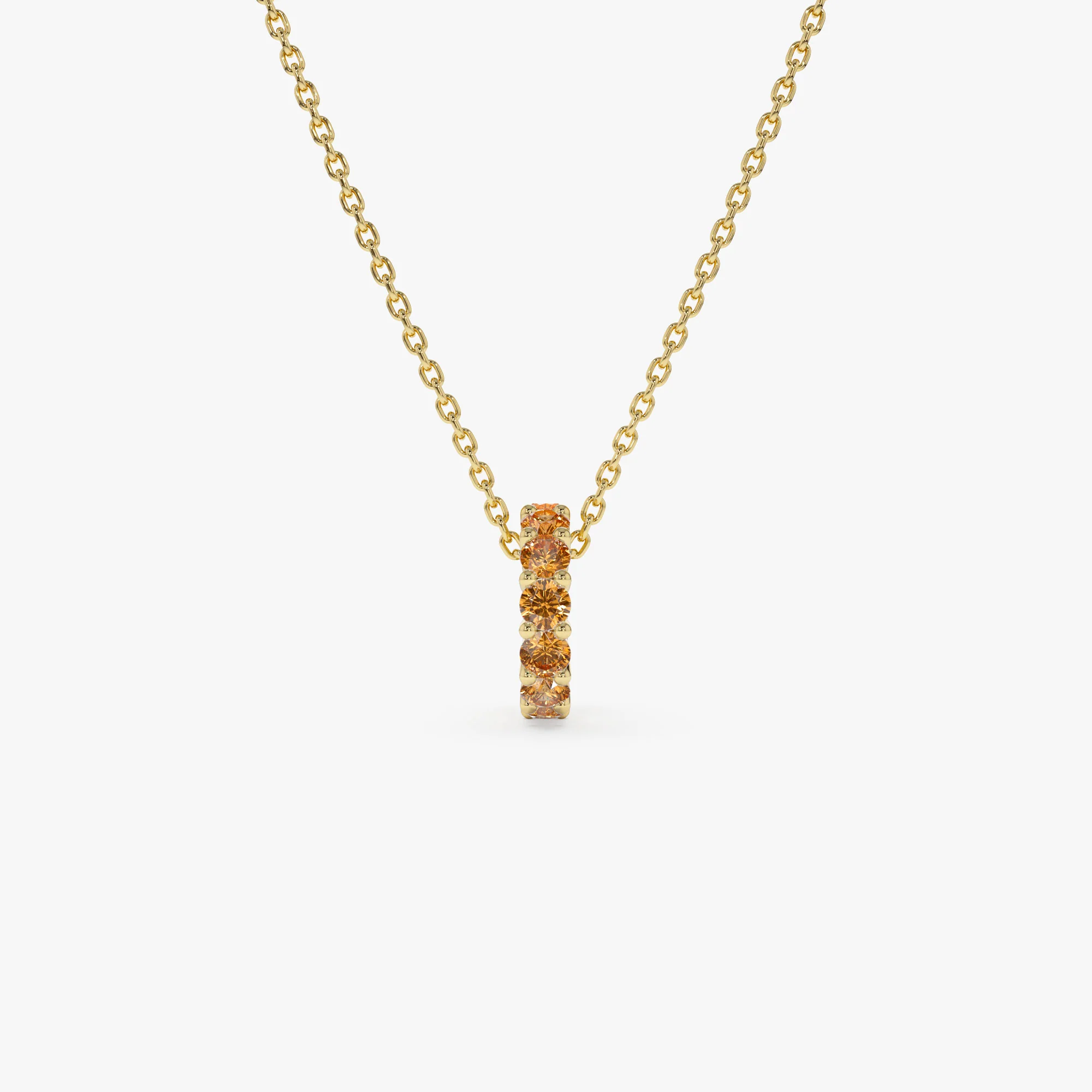 14k Citrine Rondelle Charm - Image 6