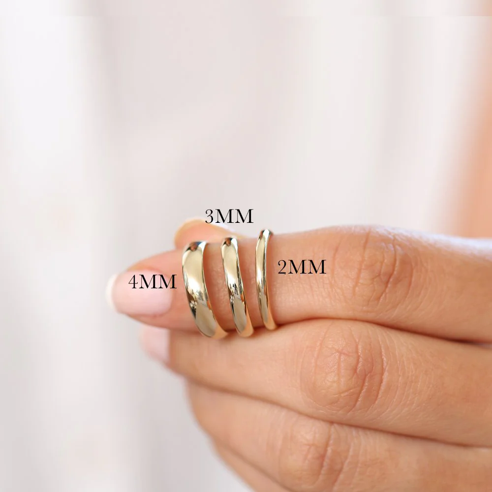14k Classic Dome 2MM Band - Image 4