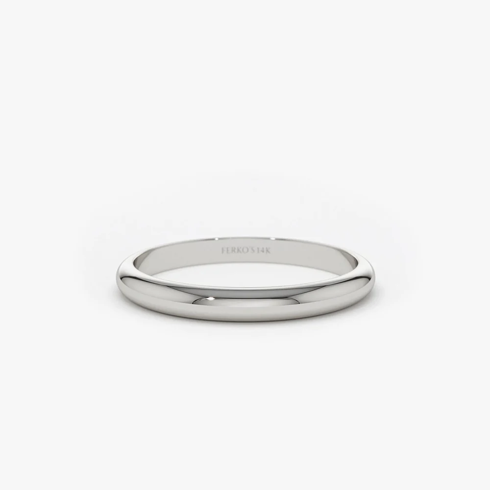14k Classic Dome 2MM Band - Image 6