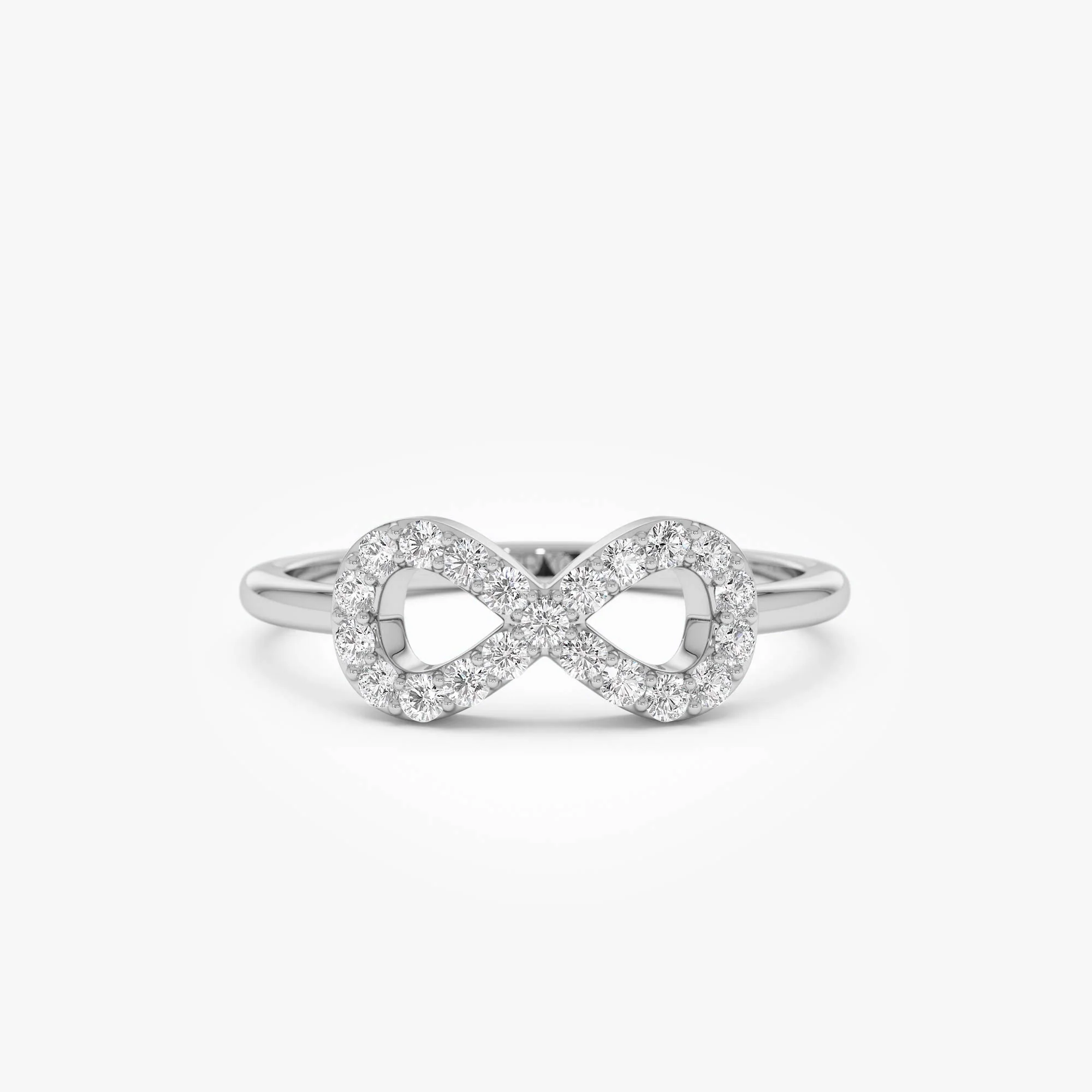 14k Diamond Infinity Symbol Ring - Image 6