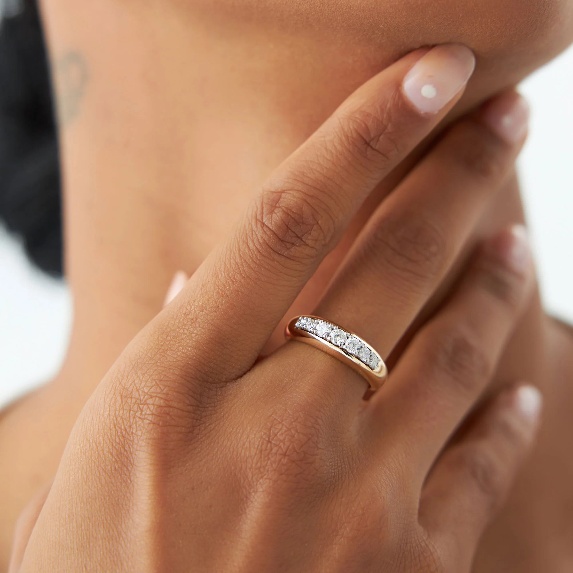 14k Dome Diamond Ring - Image 2