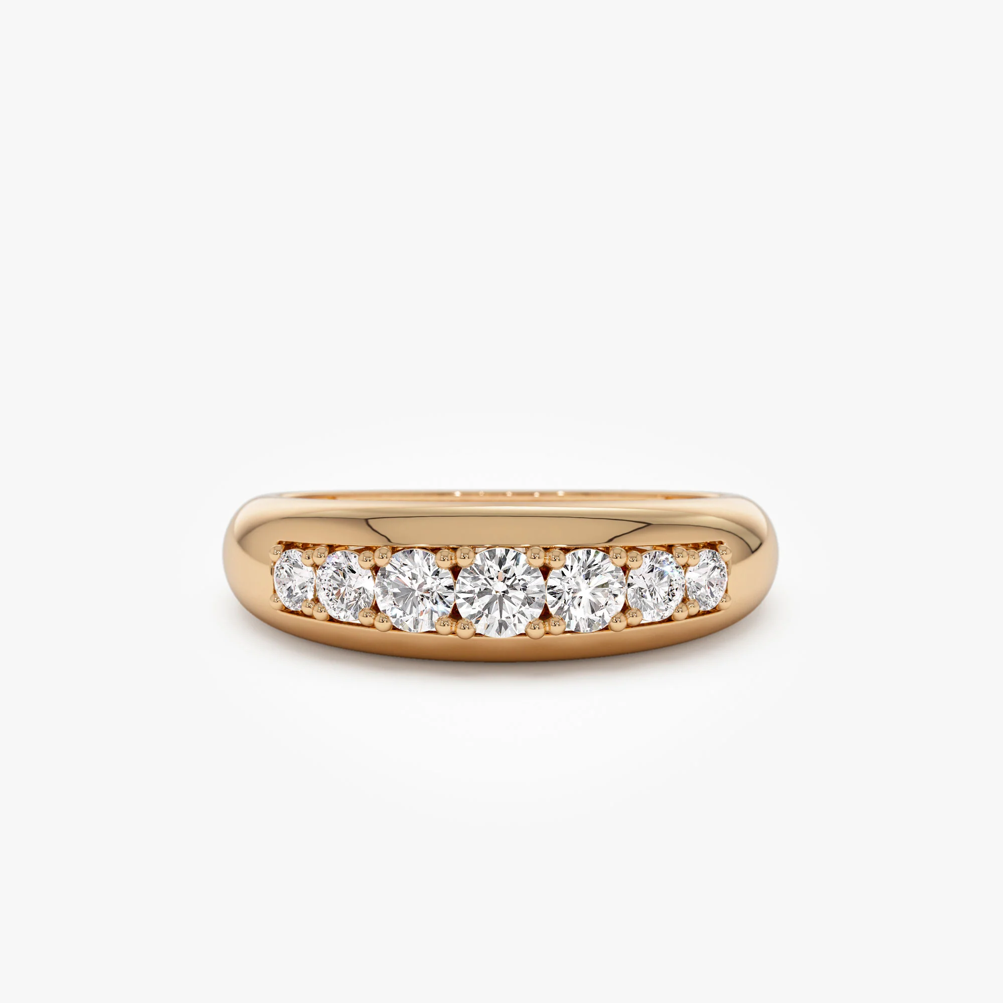 14k Dome Diamond Ring - Image 6
