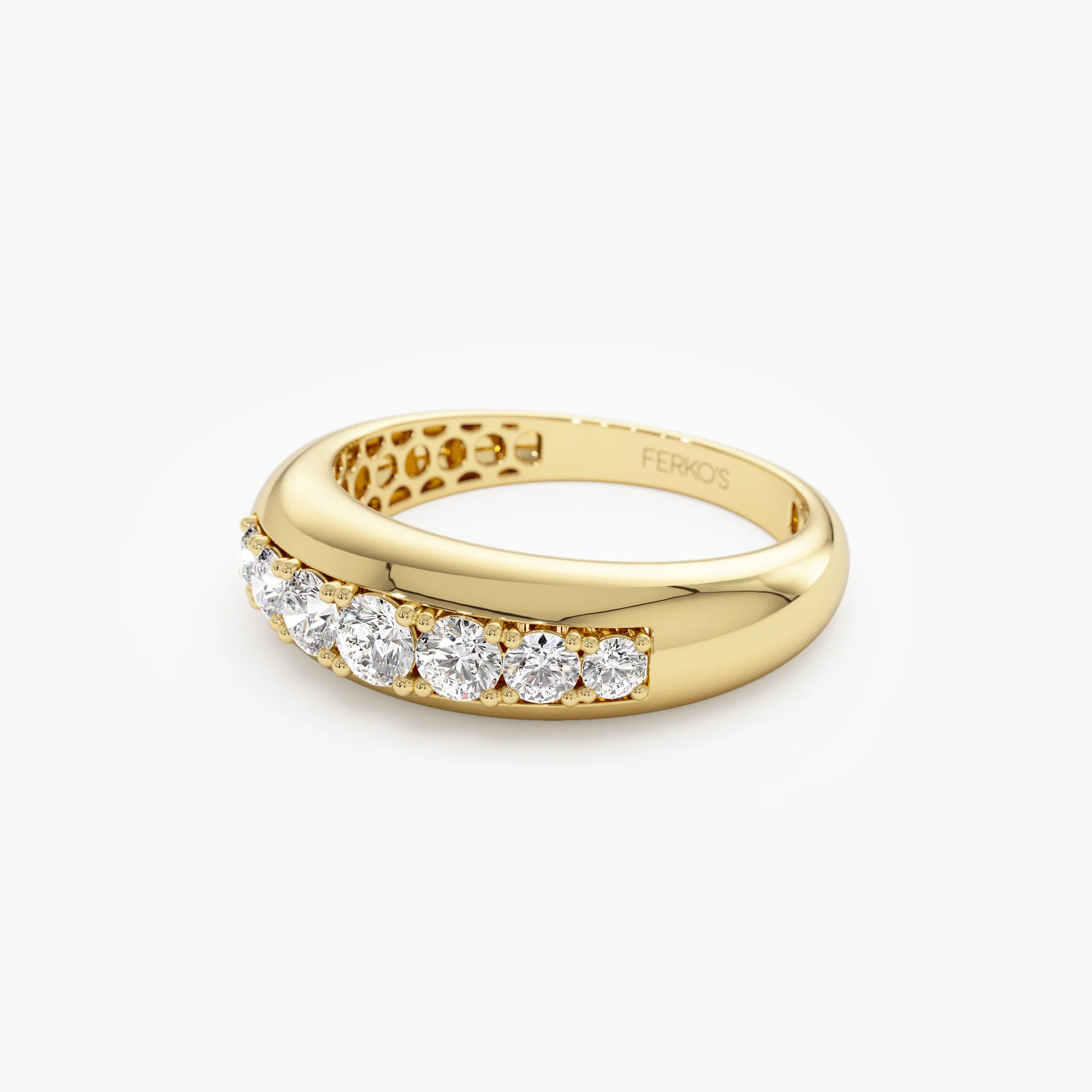 14k Dome Diamond Ring - Image 8
