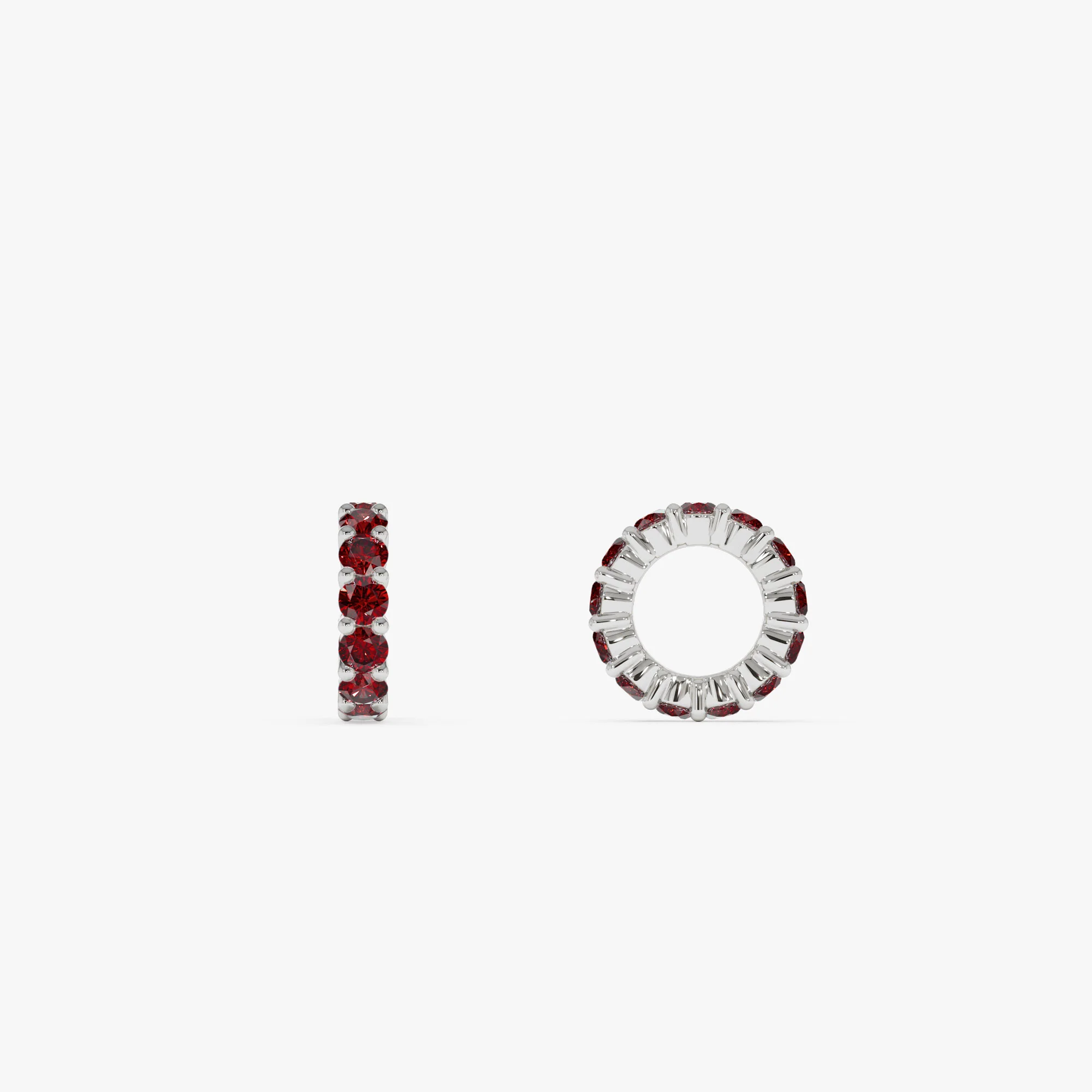 14k Garnet Rondelle Charm - Image 6