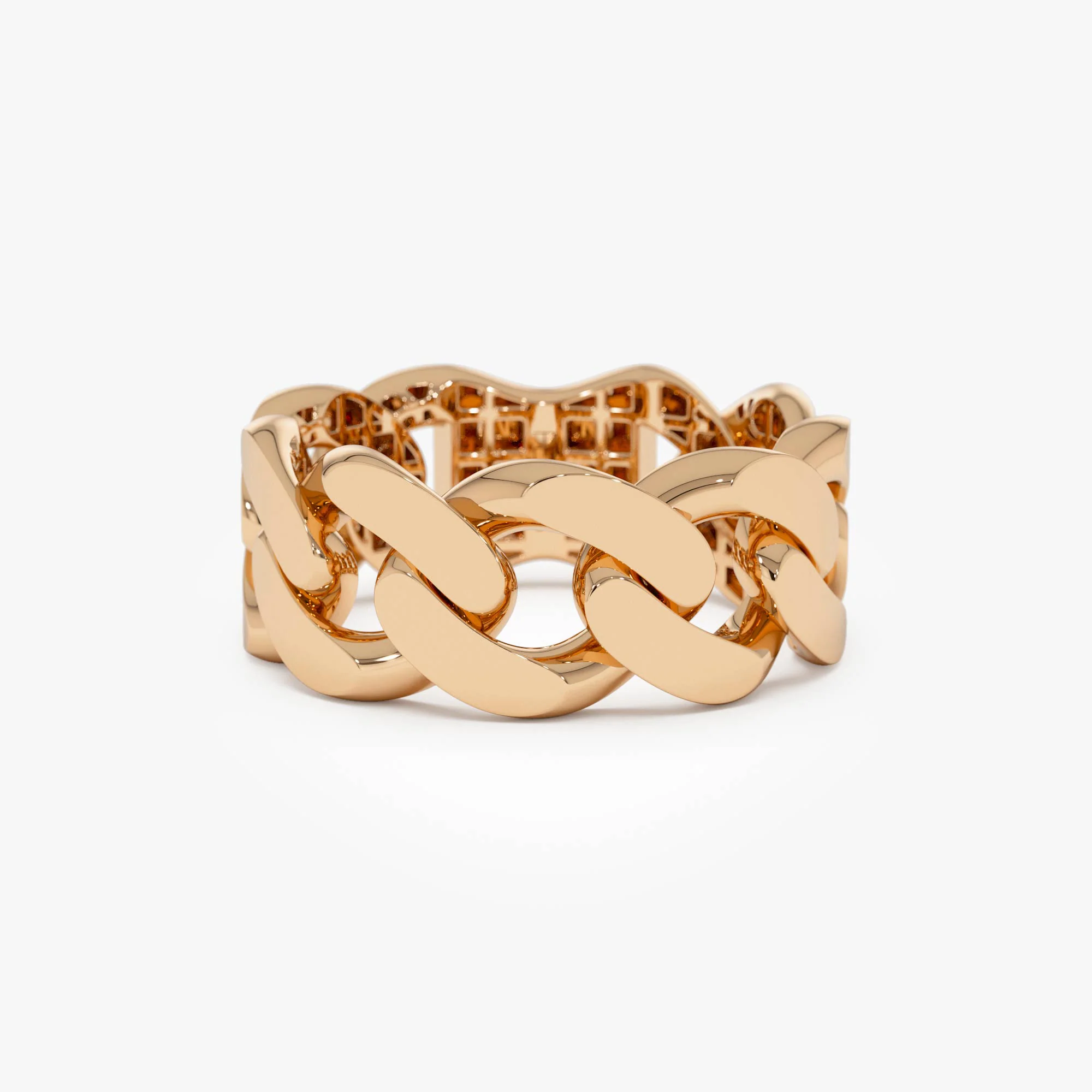 14k Gold 8MM Cuban Link Ring - Image 6