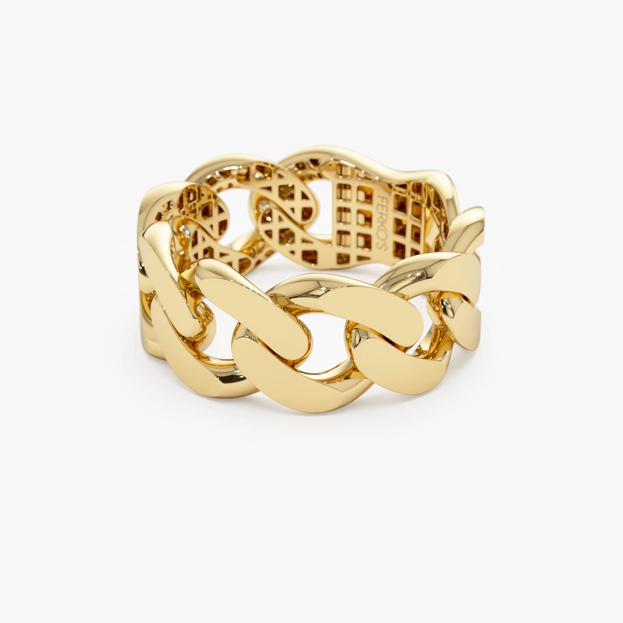 14k Gold 8MM Cuban Link Ring - Image 8