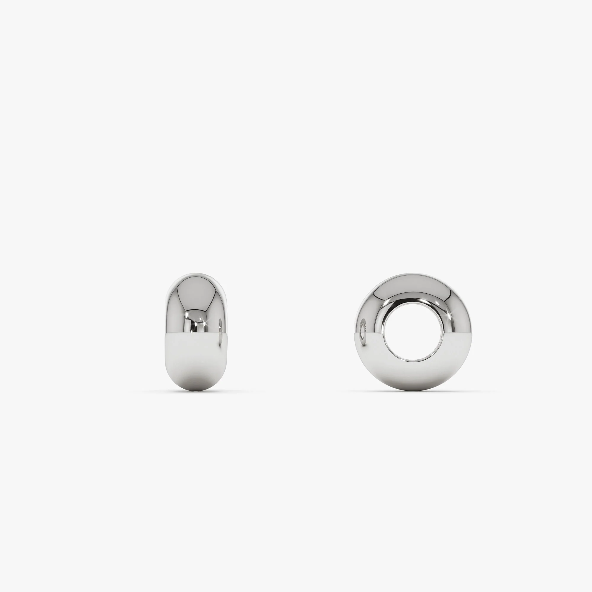 14K Gold Polished Rondelle Charm - 6MM - Image 3