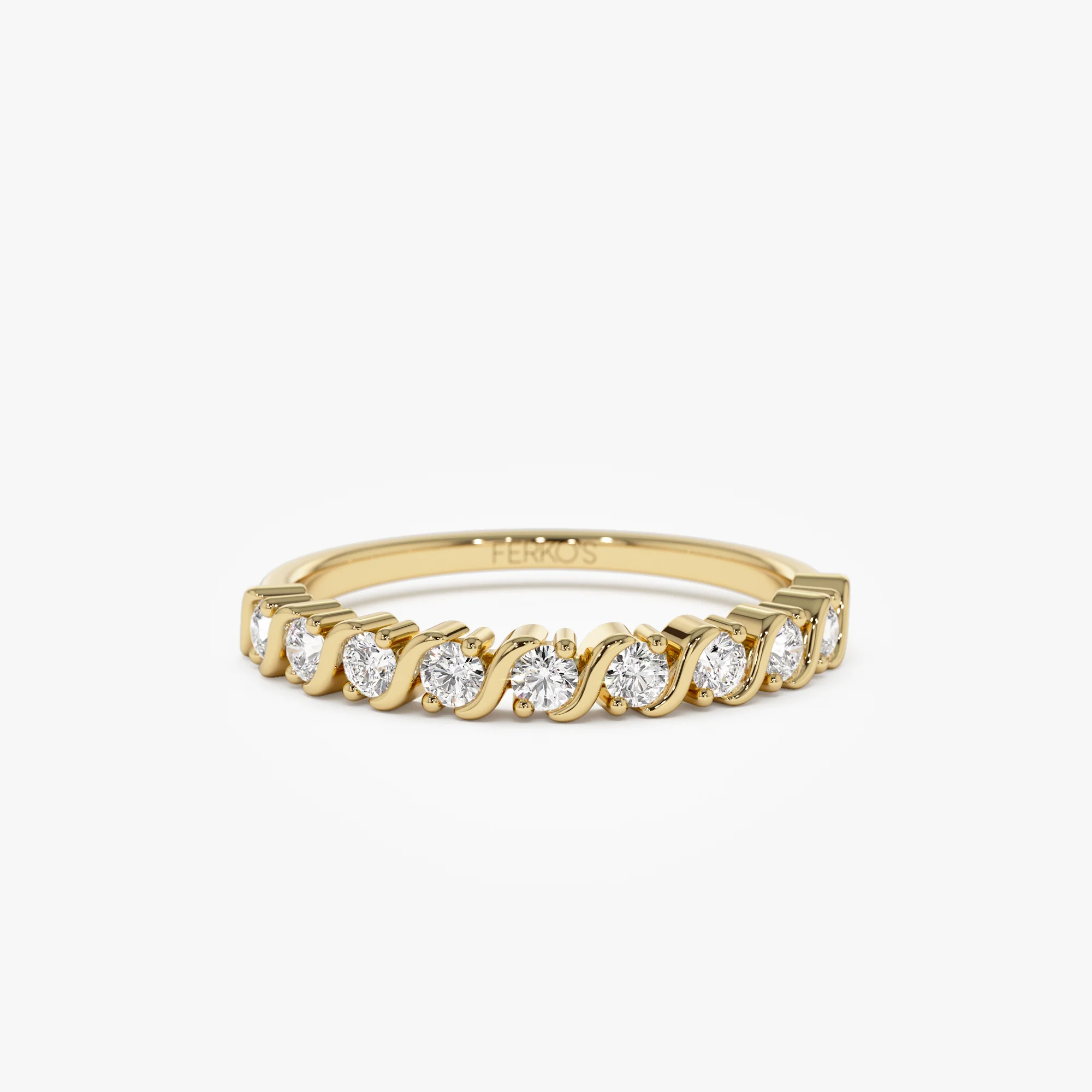 14K Gold Womens Diamond Wedding Ring