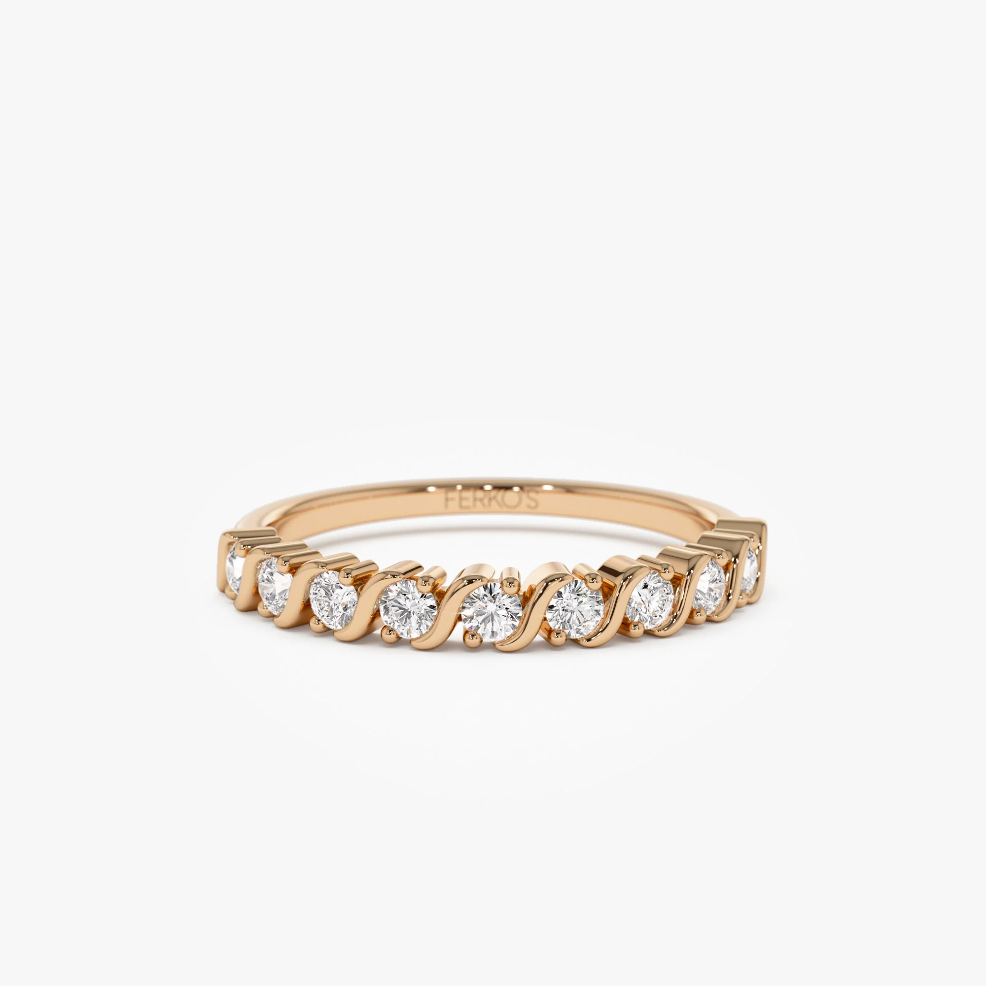 14K Gold Womens Diamond Wedding Ring - Image 6