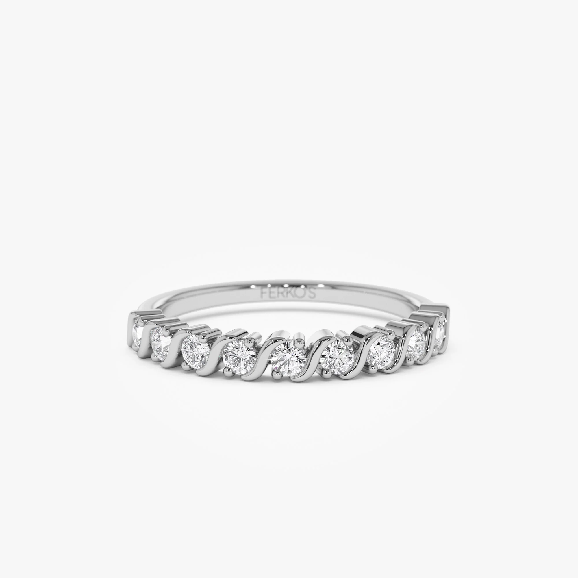 14K Gold Womens Diamond Wedding Ring - Image 7
