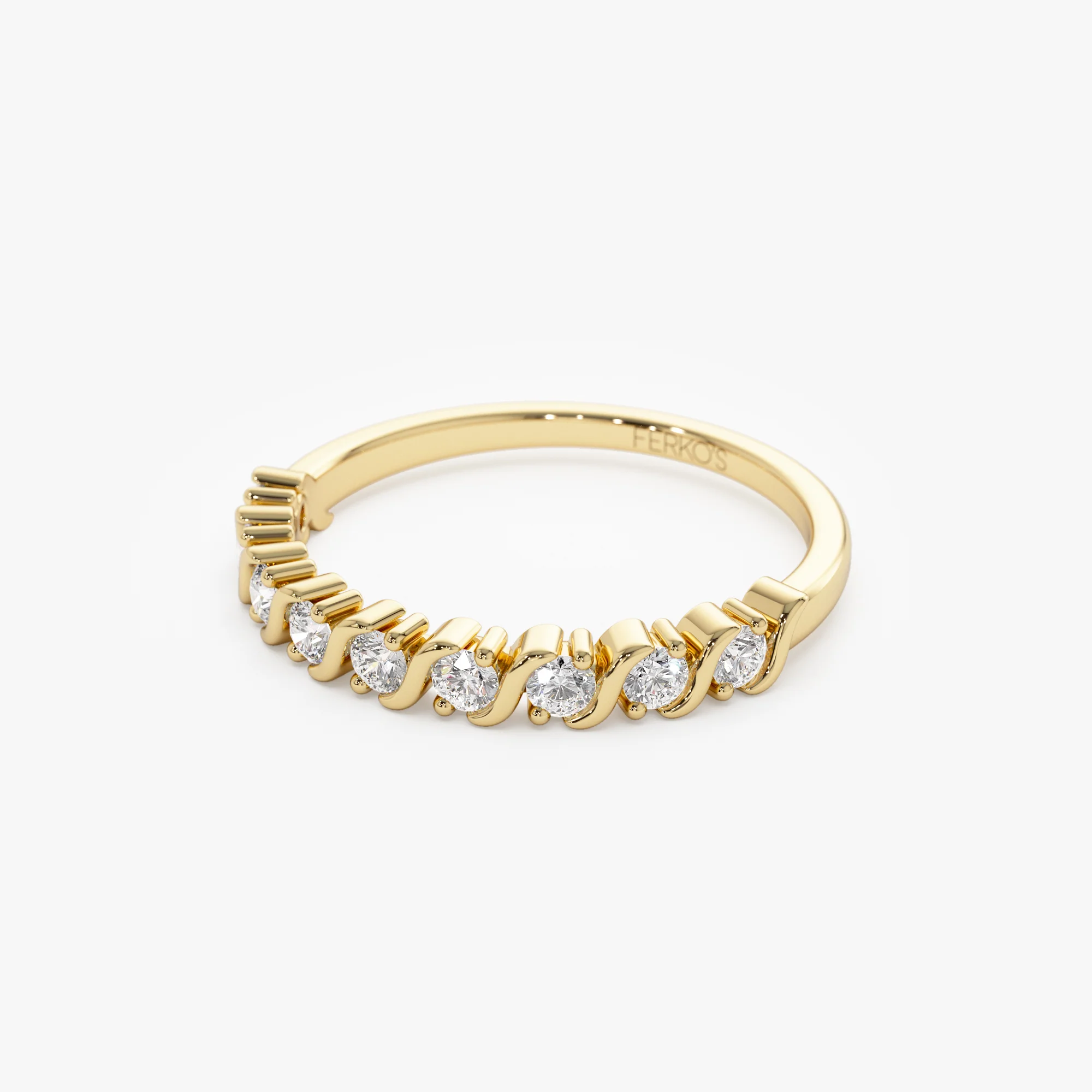 14K Gold Womens Diamond Wedding Ring - Image 8