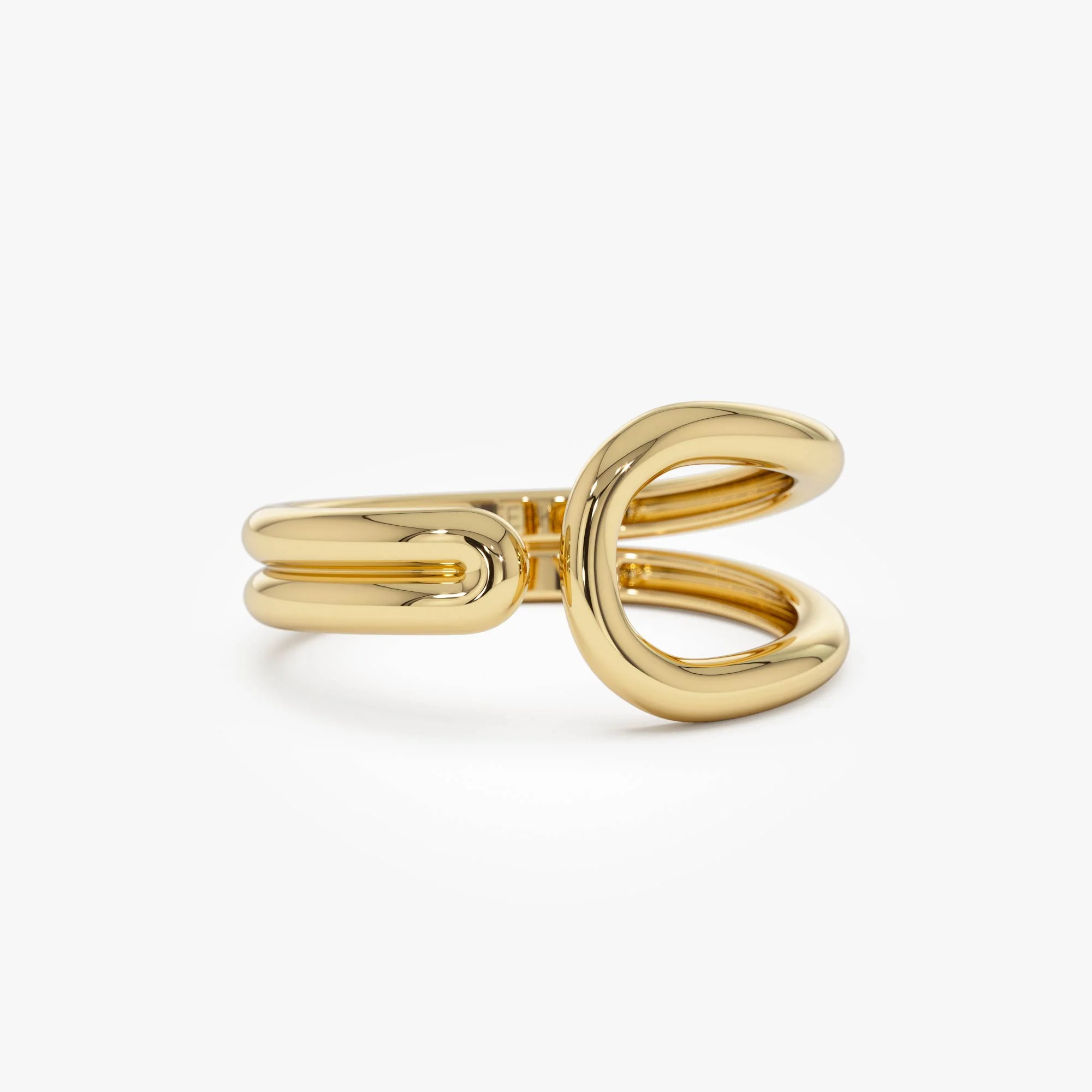14k Modern Minimalist Statement Ring