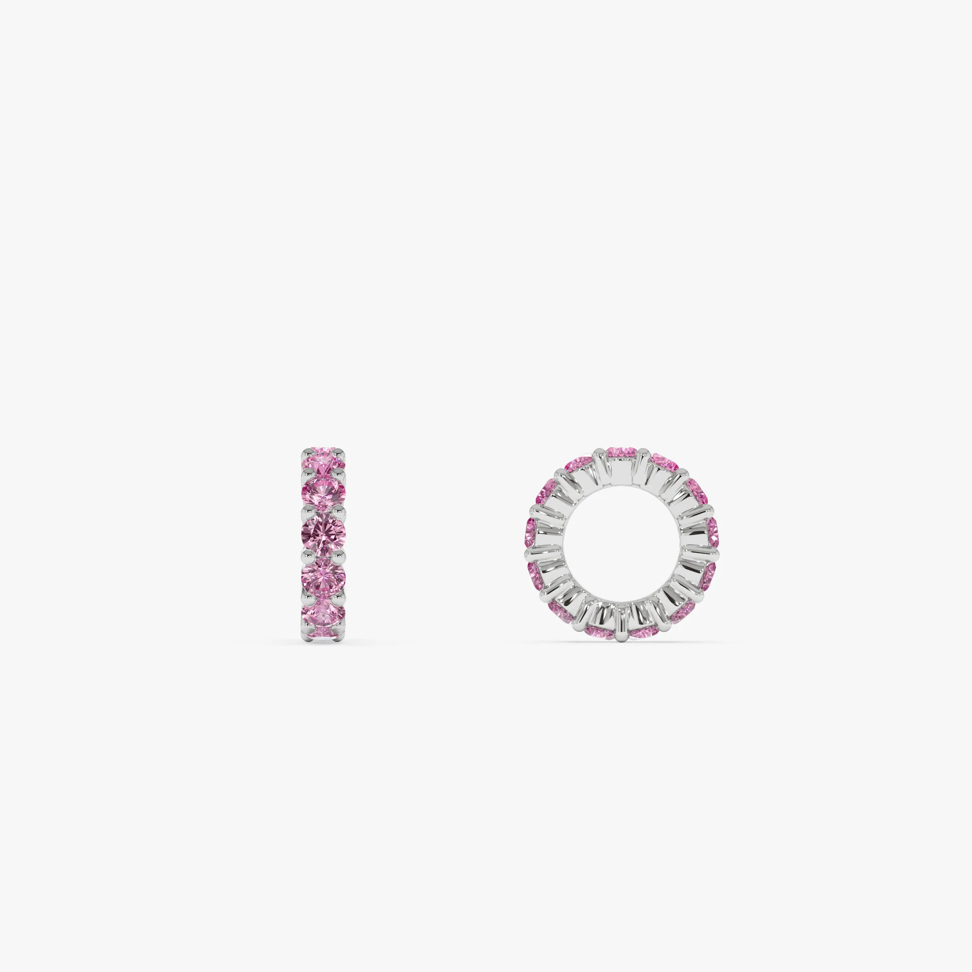 14k Pink Sapphire Rondelle Charm - Image 6