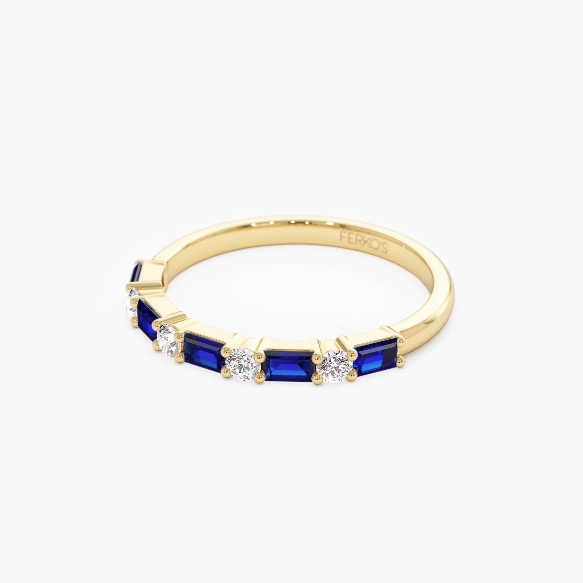 14k Sapphire and Diamond Prong Setting Ring - Image 8