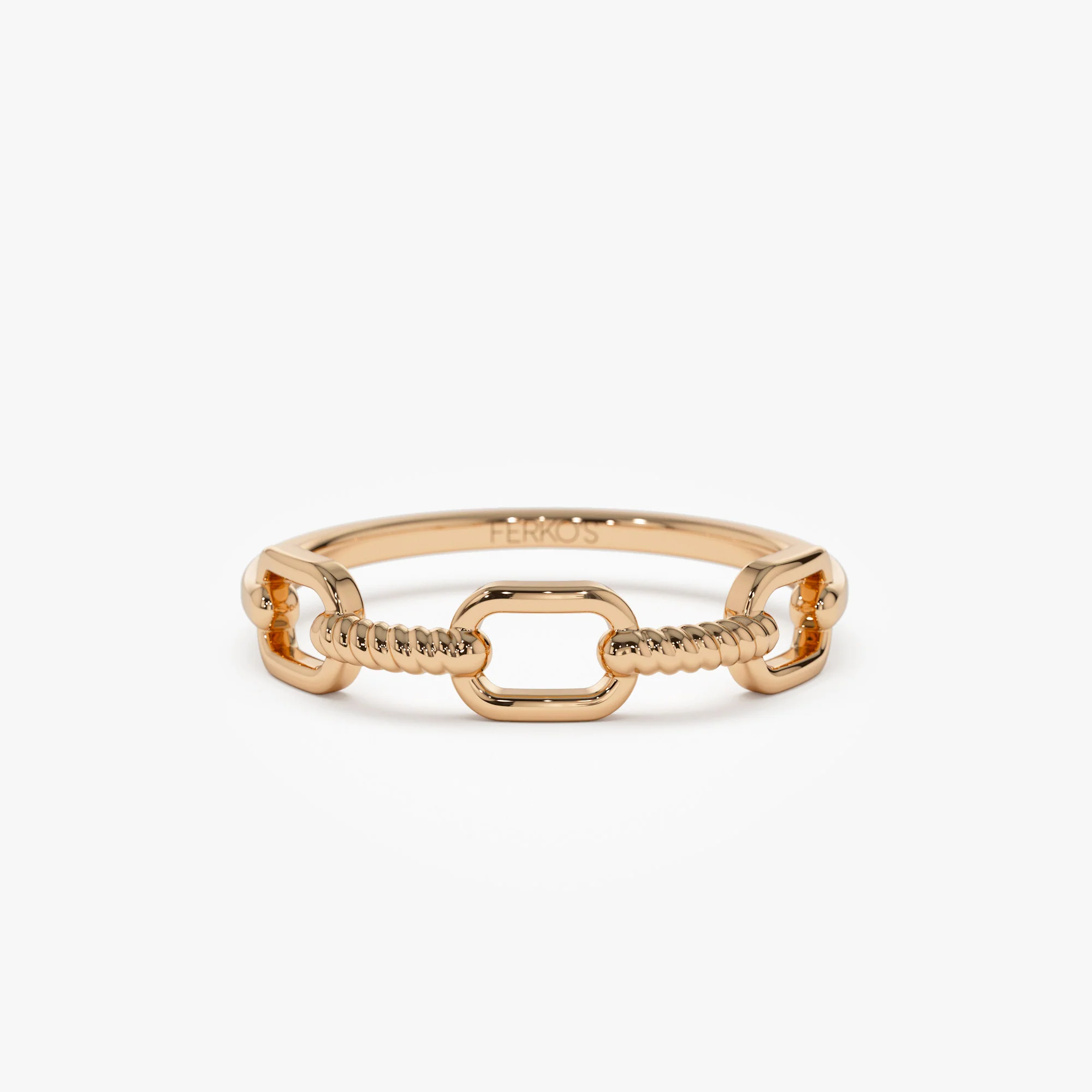 14K Twisted Unique Rope Band - Image 6