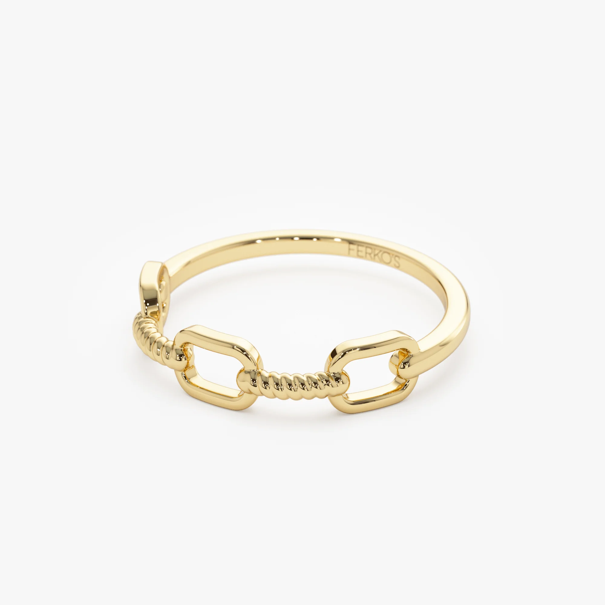 14K Twisted Unique Rope Band - Image 8
