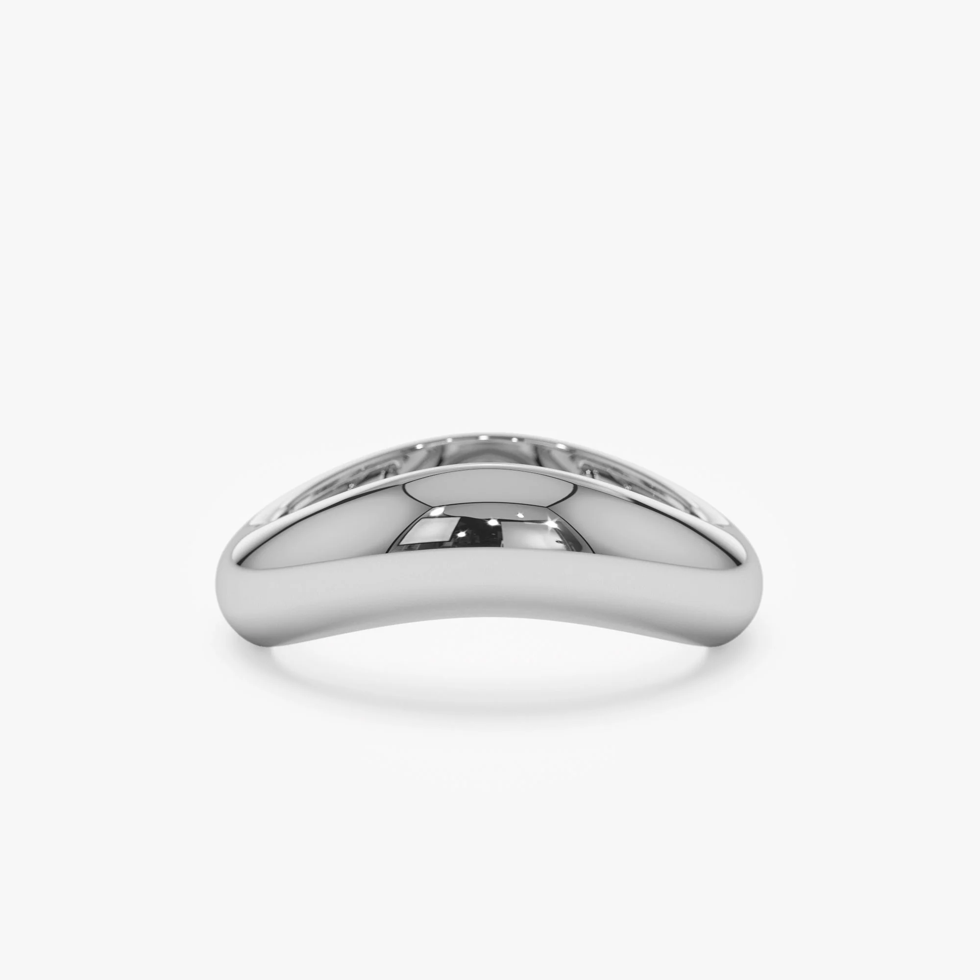 14k Unique Amorphic Shaped Figure Ring - Image 8