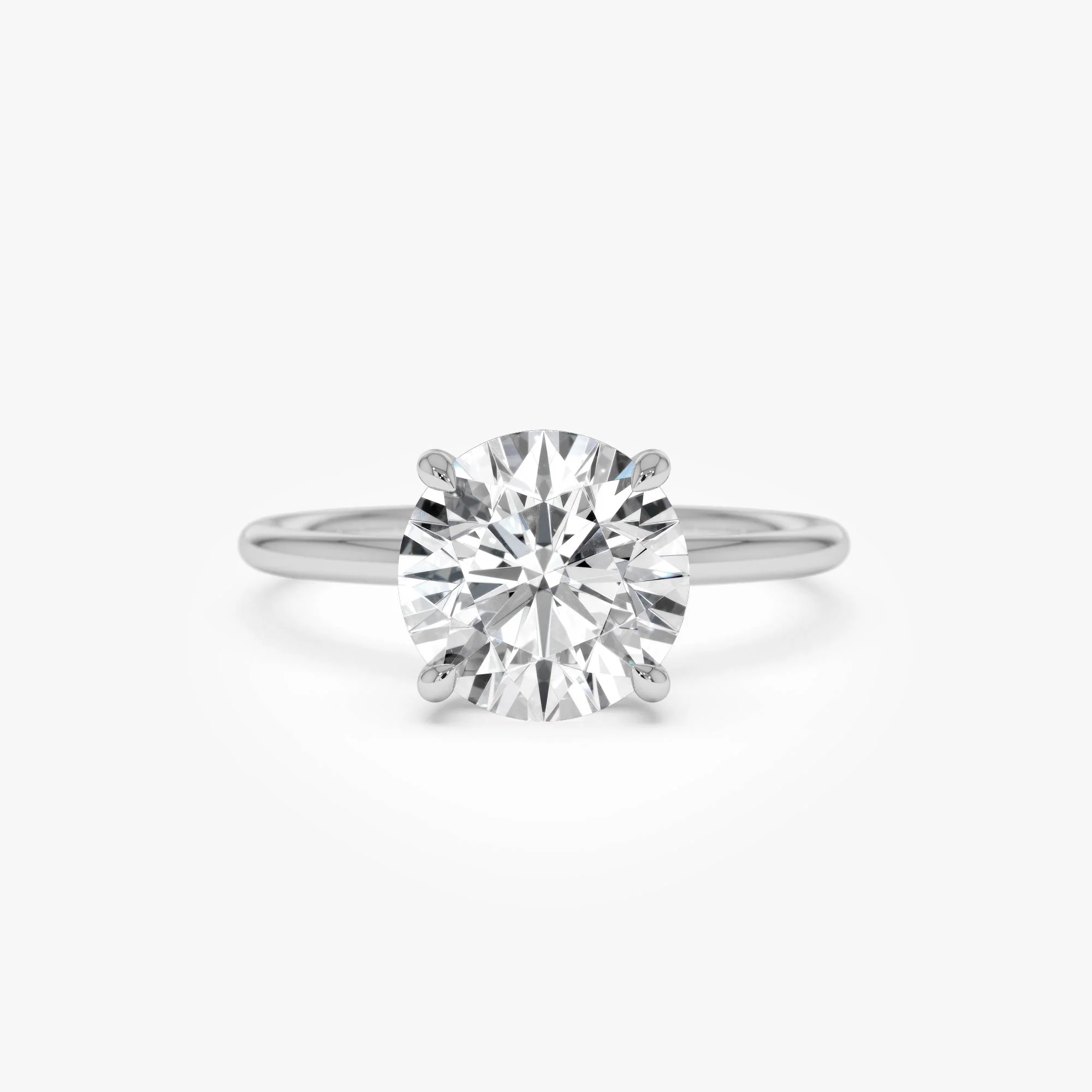 2.00 Ctw 14k Round Brilliant Lab Grown Diamond Engagement Ring with Hidden Halo – Rosalie - Image 8