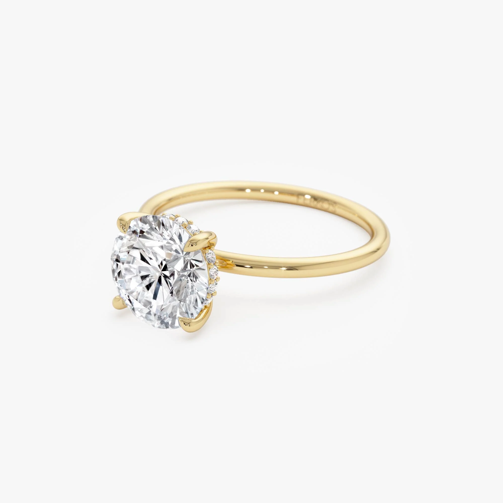 2.00 Ctw 14k Round Brilliant Lab Grown Diamond Engagement Ring with Hidden Halo – Rosalie - Image 9