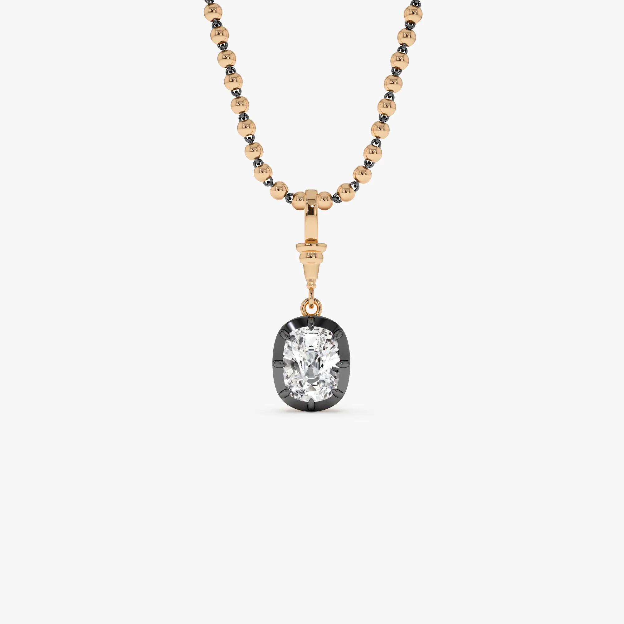 2 CTW 14K Vintage Inspired Elongated Cushion Cut Lab Grown Diamond Charm - Mabel - Image 2